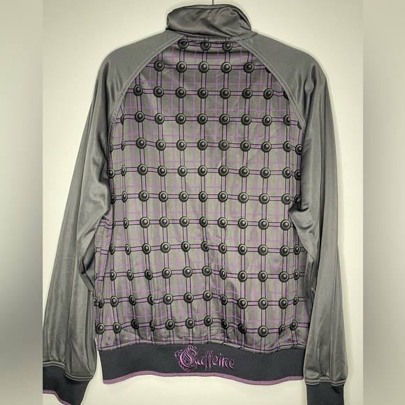 Men’s Caffeine Brand Long Sleeved Zip-up Track Jacket - Size Mens Large - Picture 4 of 4